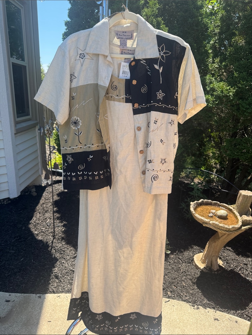 Vintage New Direction Dress and Top Set